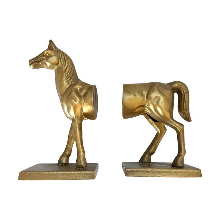 Fox Run Brands - Wholesale Bookend - Fox Run Horse Decorative Bookend Set, 4.5" x 3.75" x 9"