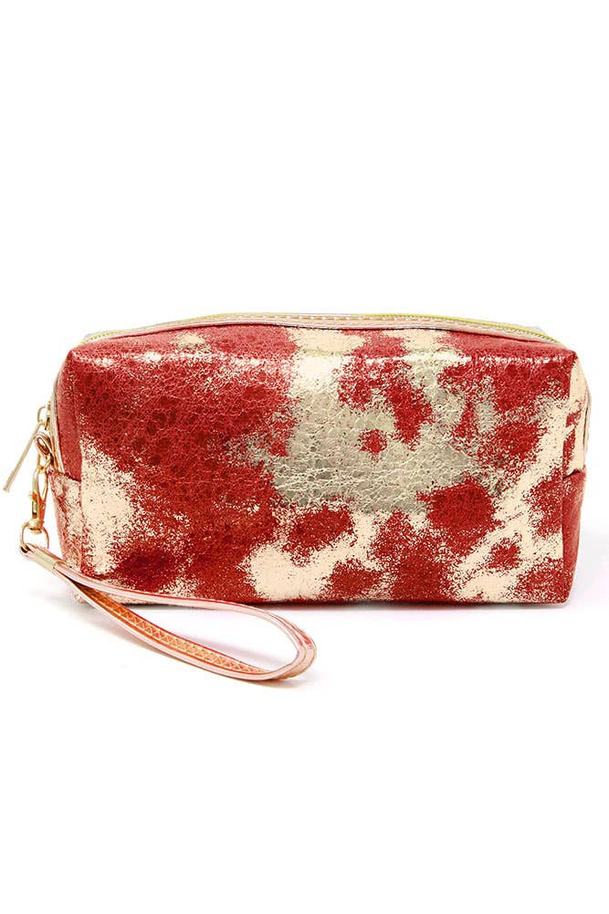 Hana - Wholesale Pouch - Women's - Lurex Ombre Gold/Silver Foiled Pouch5