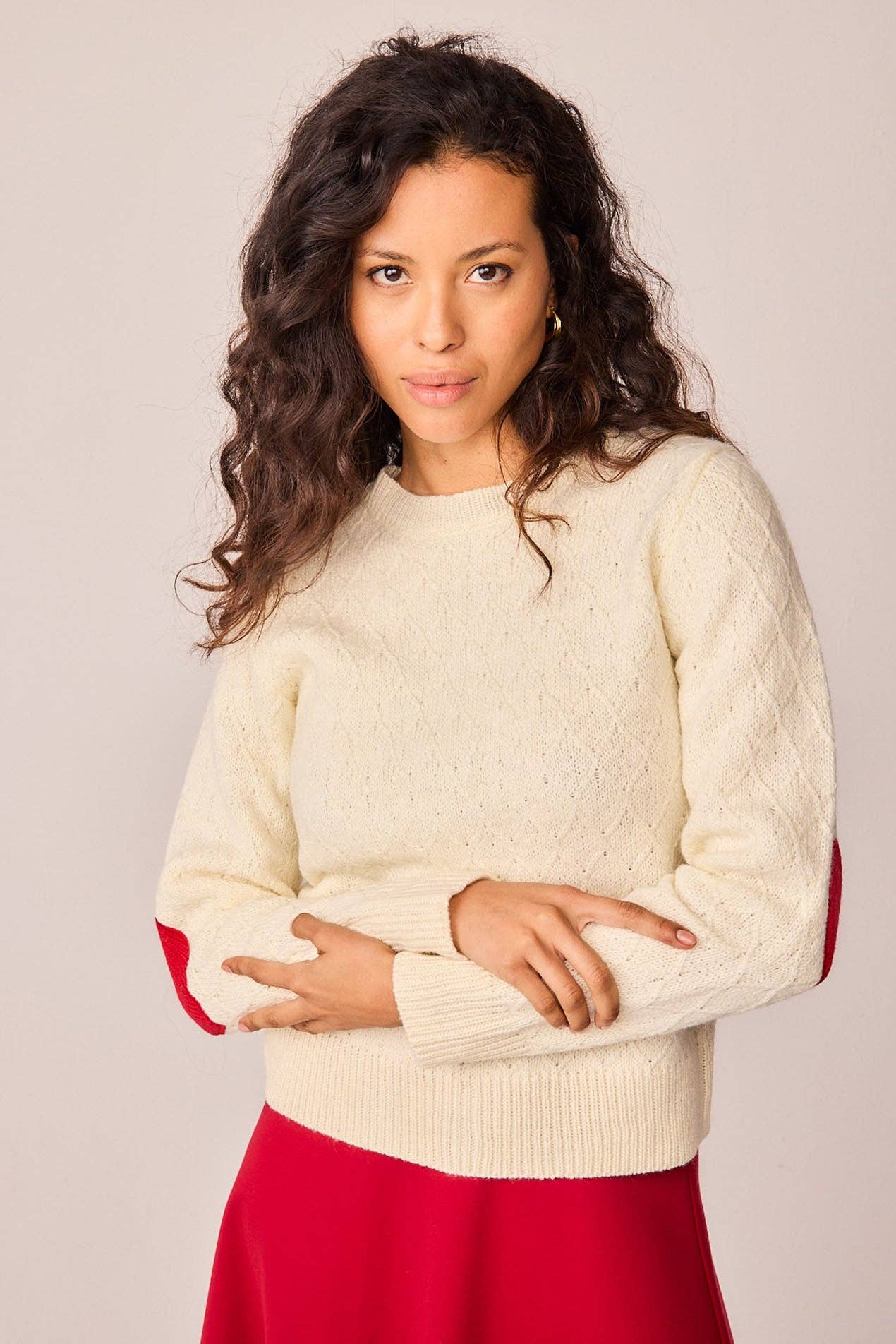 Smile - Wholesale Knit Sweater - Women's - Little Red Riding Hood Jersey2