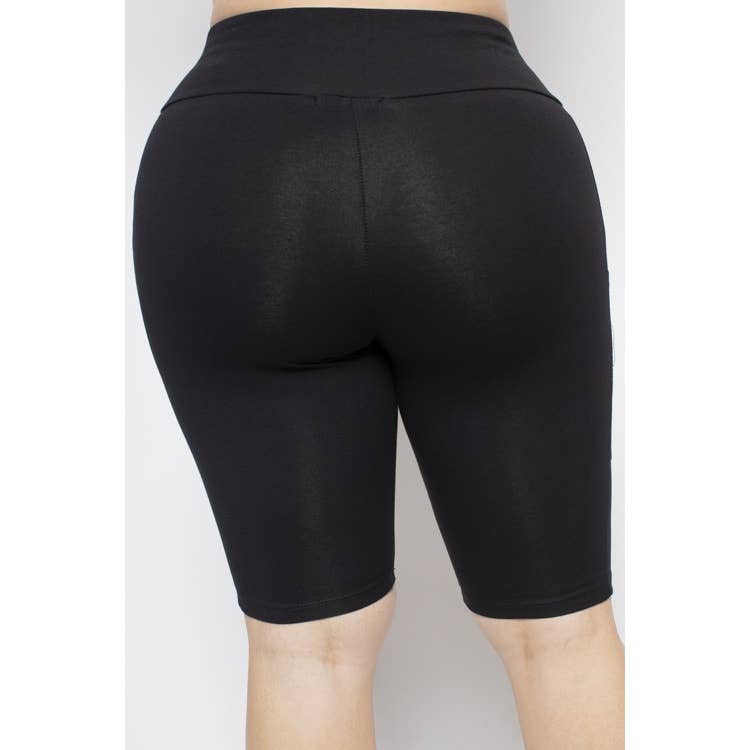 Curve Market - Vente Short de sport – femme - SHORT MOTARD EN COTON AVEC POCHES LATÉRALES - GRANDES TAILLES2
