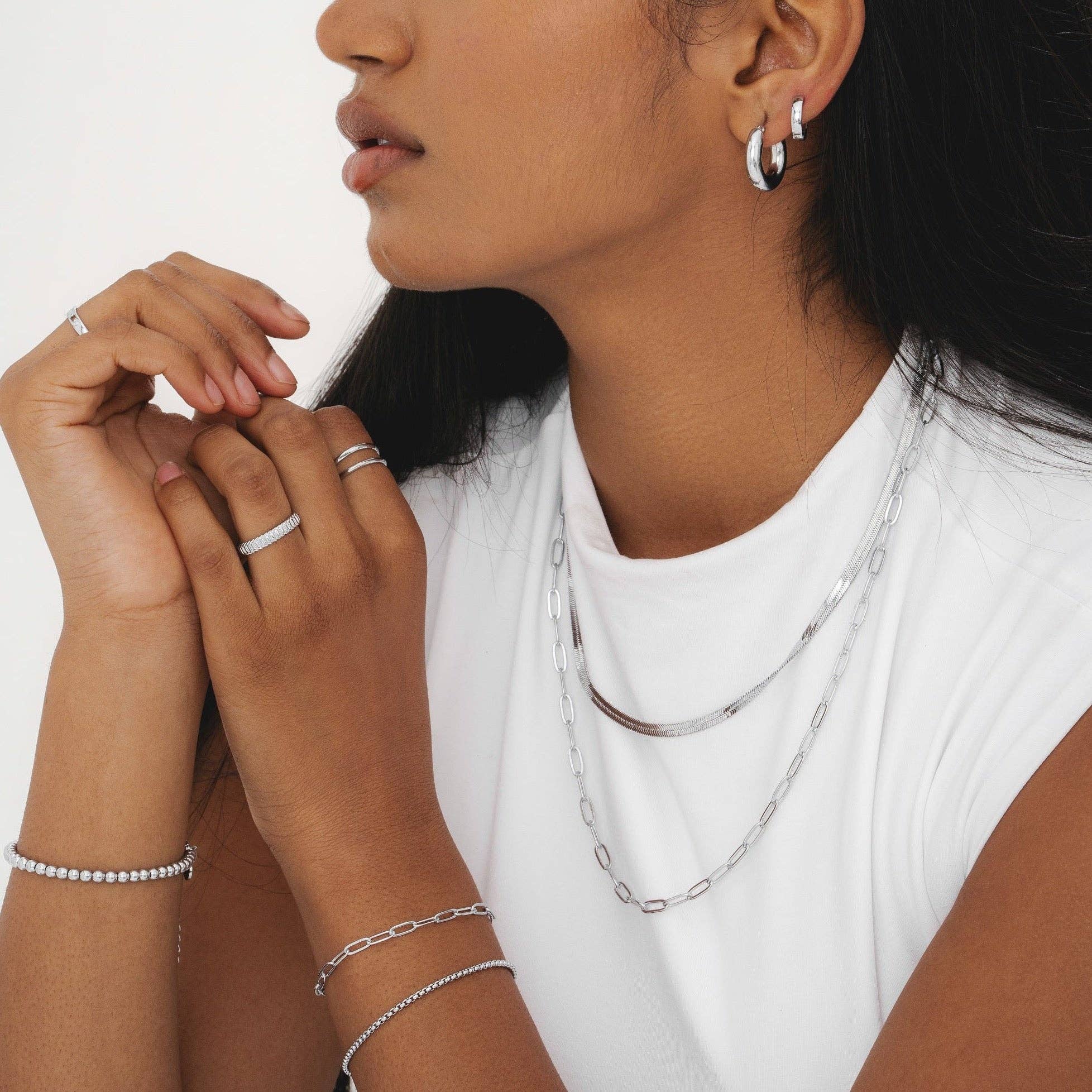 D. Louise – wholesale Link & chain necklace – Essentials Snake Chain Necklace11