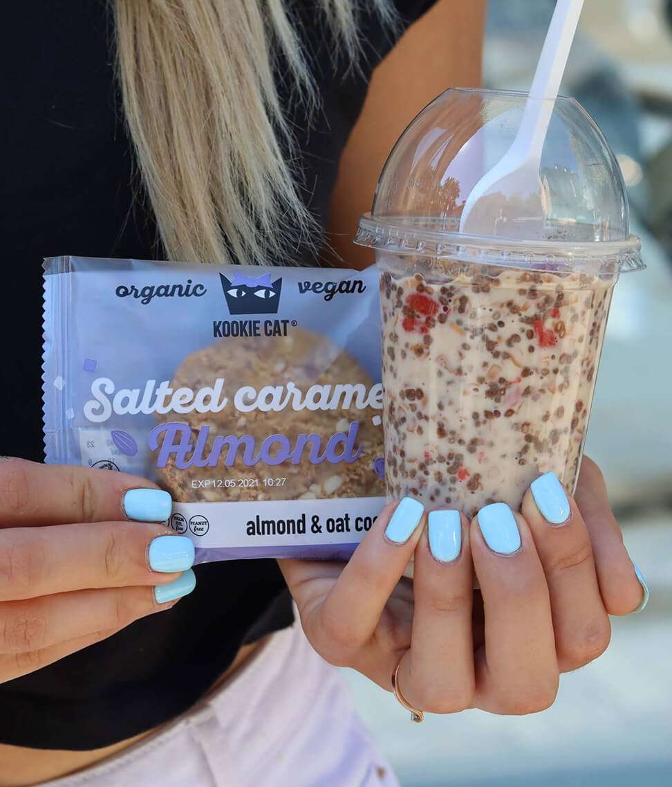 Smart Organic - Wholesale Cookie - Salted Caramel Almond Cookie, Bio, Kookie Cat, 50g7