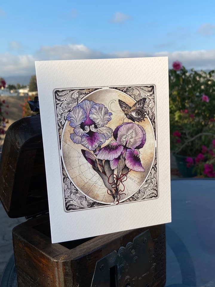 Tarjeta de felicitación Iris para venta al por mayor de LAET Greeting Cards