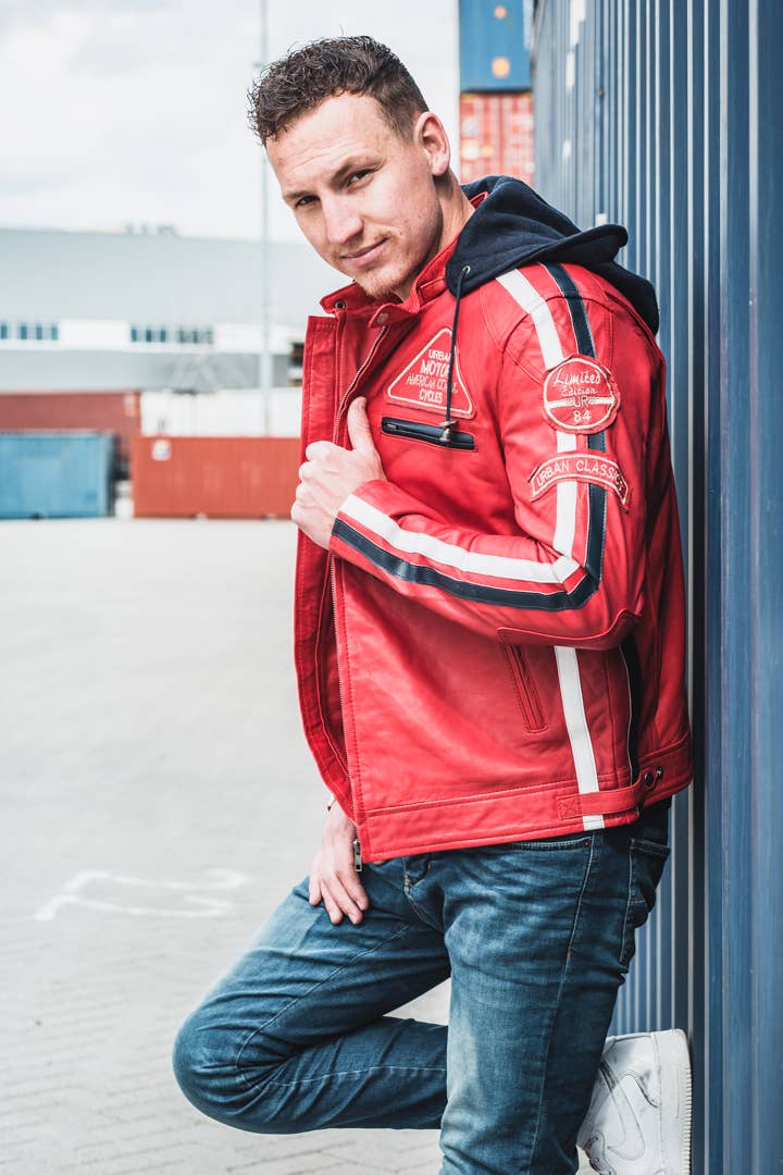 Urban 5884 Amsterdam | Leather jackets – Engroshandel Motorcykeljakke - Herre – URBAN 5884 - 58 herre motorcykeljakke i lammeskind5