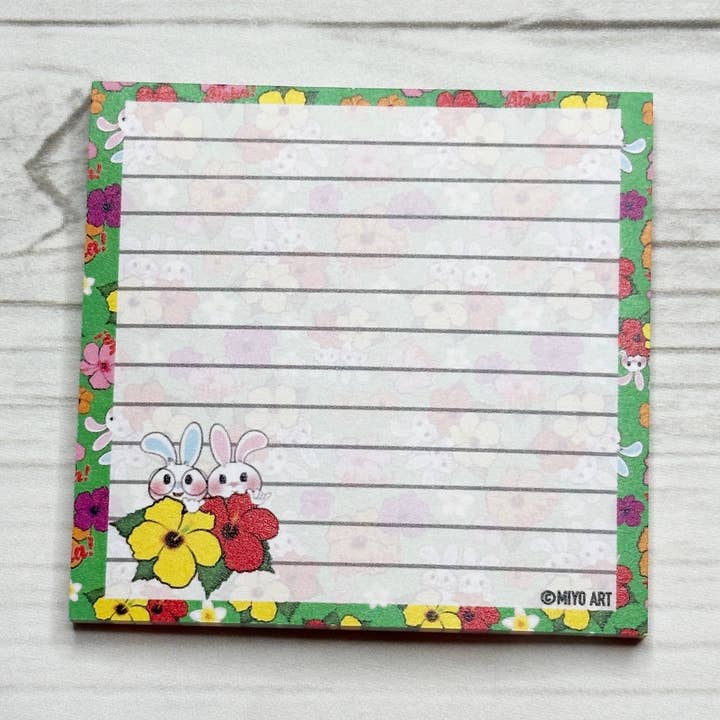 Ben-E & Bon-E Aloha Post-it Notes pour la vente par Miyo Art Design