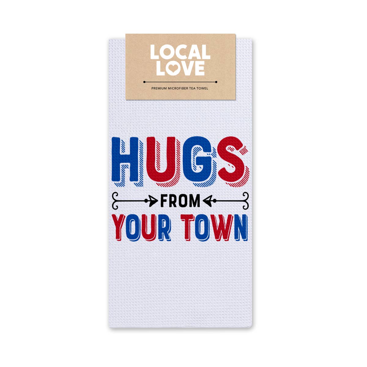 Rock Scissor Paper - Wholesale Tea Towel - Hugs Name Drop City Tea Towel - Multicolored2