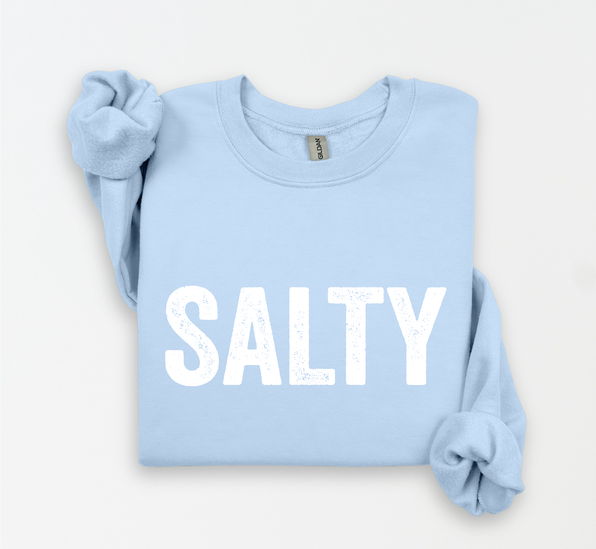 Three Girls Shop - Wholesale Graphic Sweatshirt - Women's - SALTY Fleece Graphic Sweatshirt  0