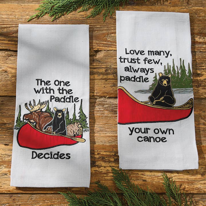 Park Designs - Wholesale Tea Towel - Paddle Your Own Canoe Dishtowel1