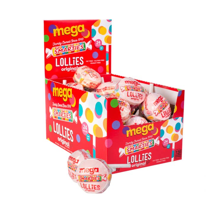 Smarties® Mega Lollies - 24 per box, case of 16 boxes for wholesale by Smarties