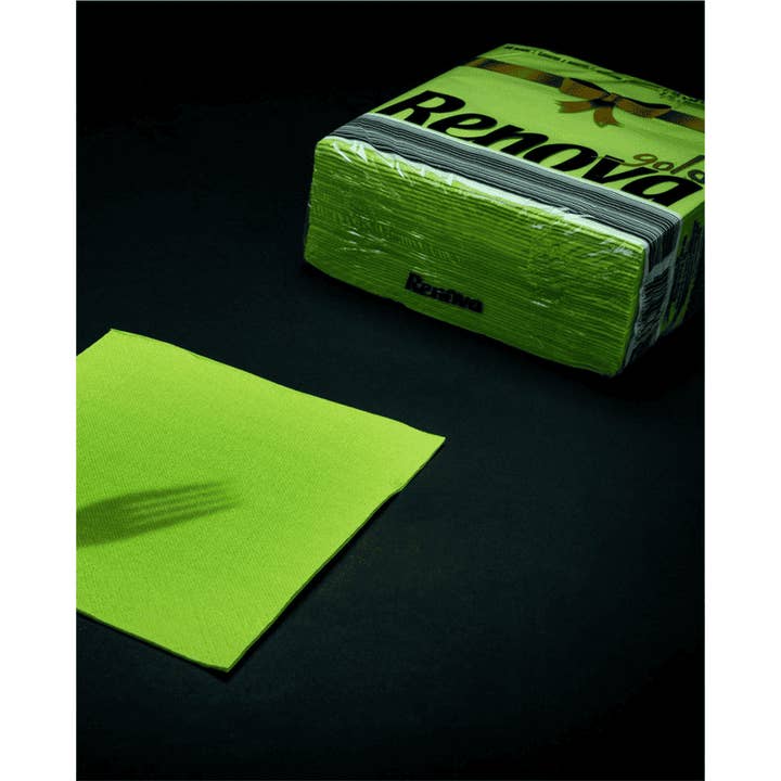 ROLL-LUX - Wholesale Disposable Napkin - 9 packs of 40 Linen-Feel Green Paper Napkins 2-ply1