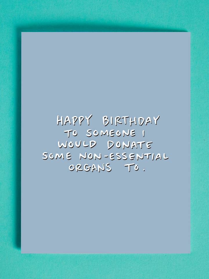 Doner Organer Card for engroshandel hos Smitches