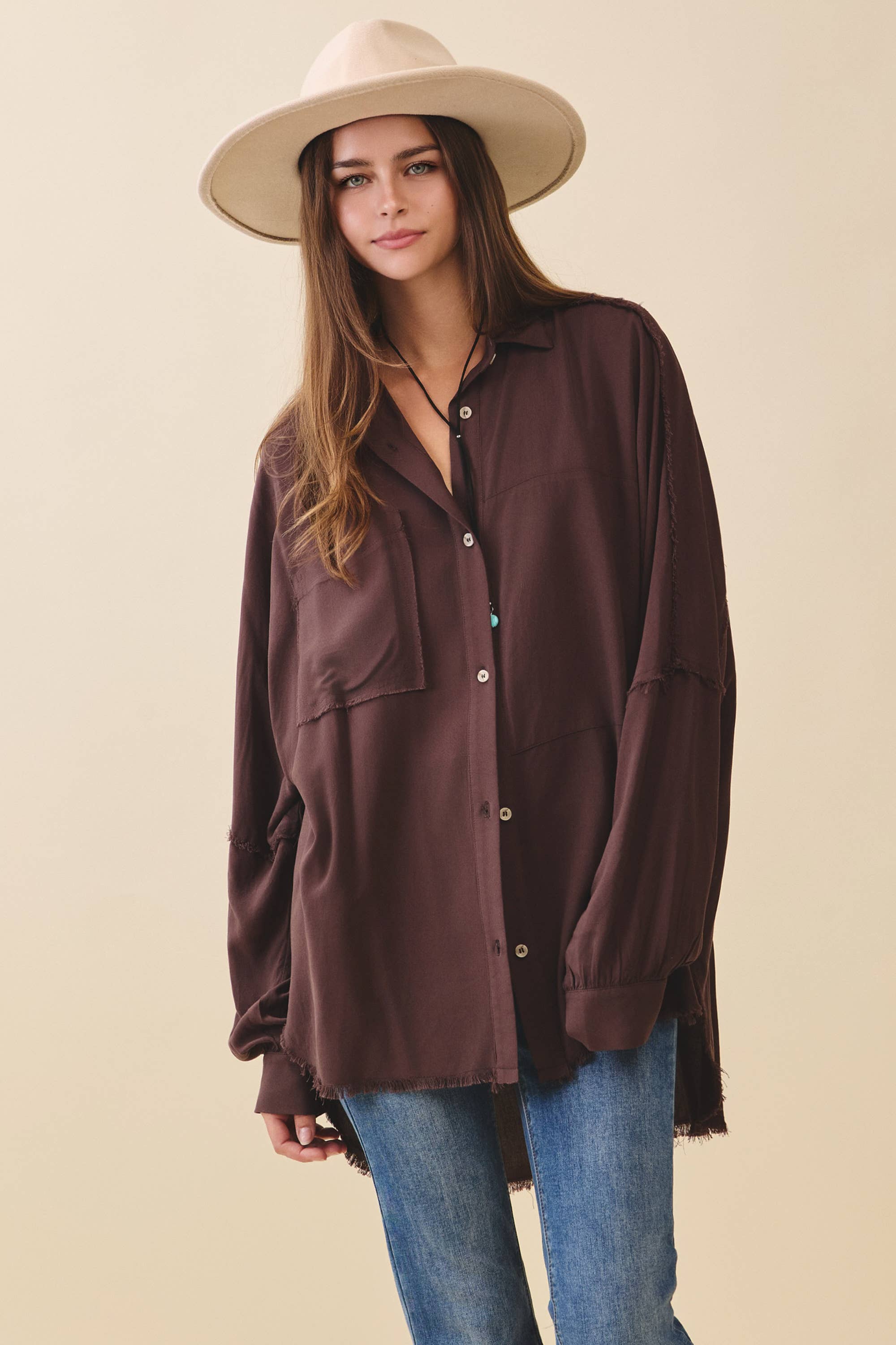 AEMI + CO - Wholesale Button Down Shirt - Women's - 879AK Delilah Shirt12