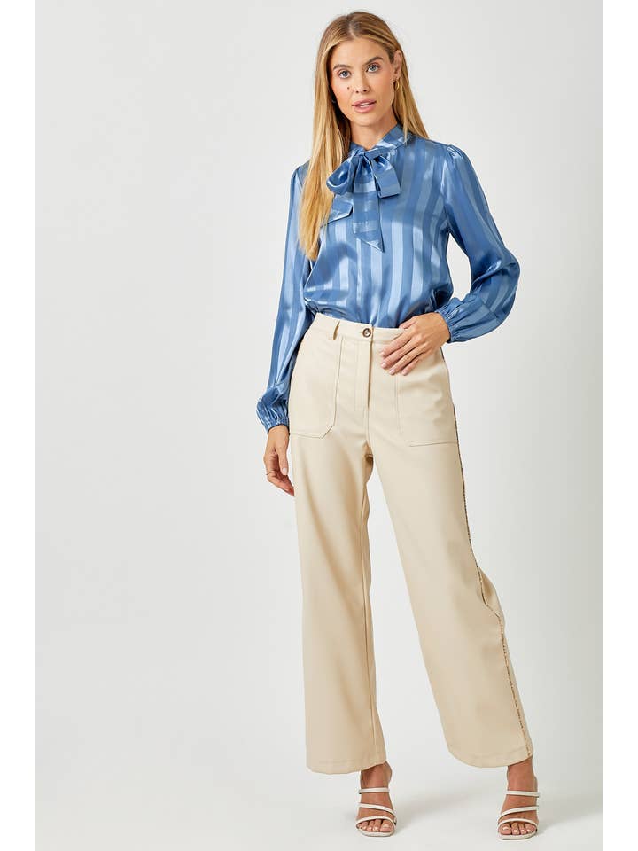 Mystree - Wholesale Blouse - Women's - 60325 Flowy Striped Blouse2