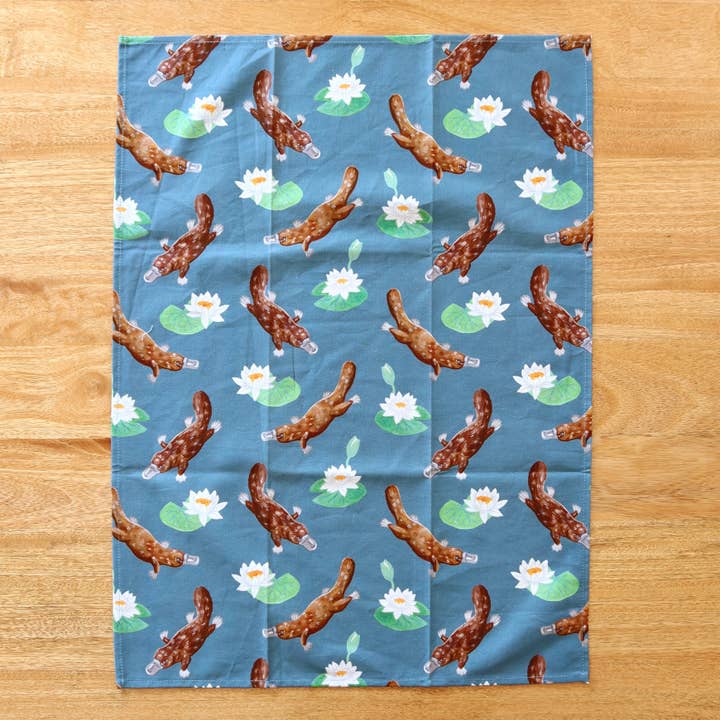 Pixie Nut & Co. - Wholesale Tea towel - Australian Tea Towel - Platypus2