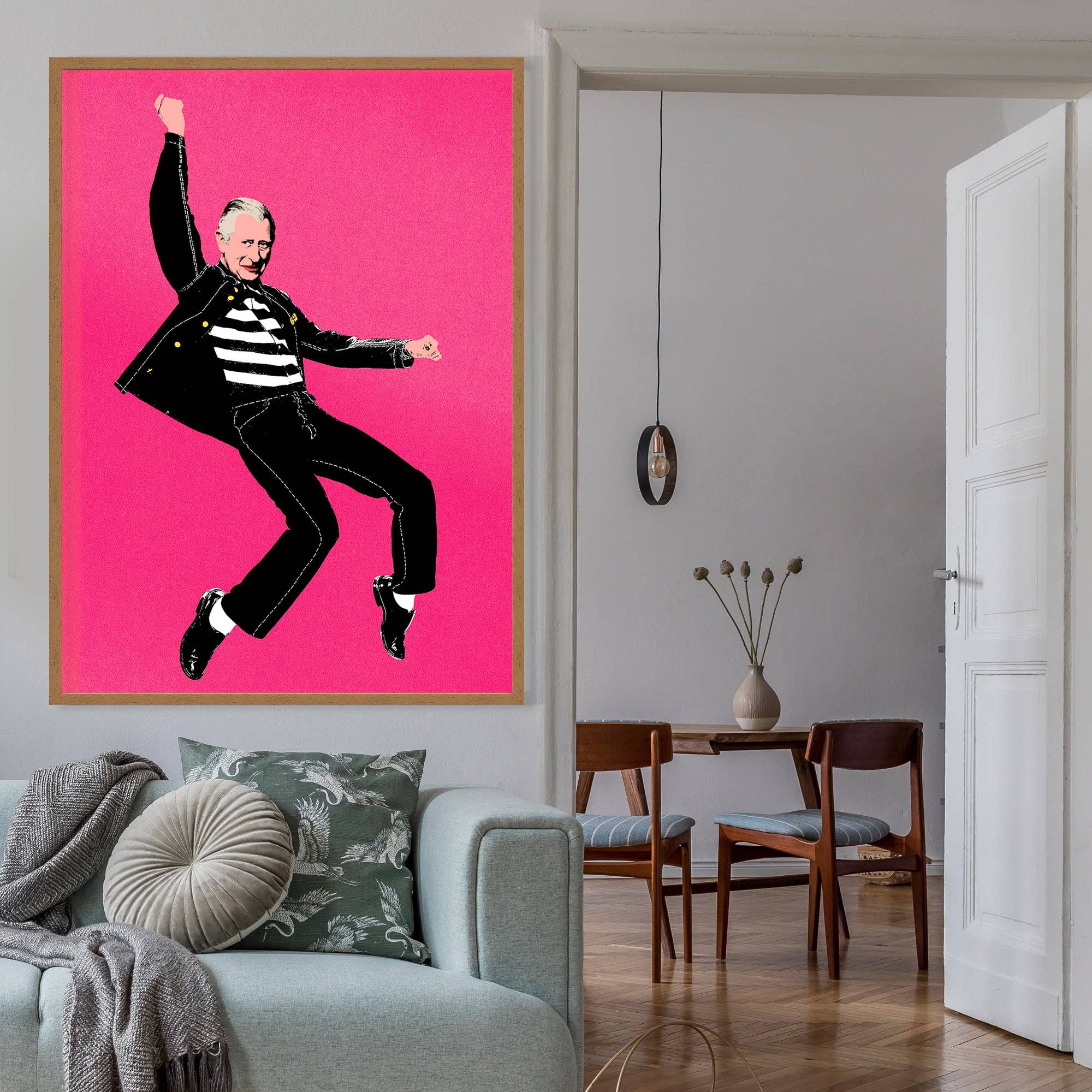 Ink & Drop - Wholesale Art Print - King Elvis Charles III Warhol Style Print2