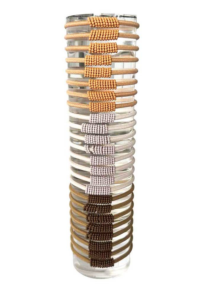 Sand Dollar - Émail Agitateur Neutre / Bracelet Printemps Été 2025 / Élastiques à Cheveux pour la vente par By Lilla