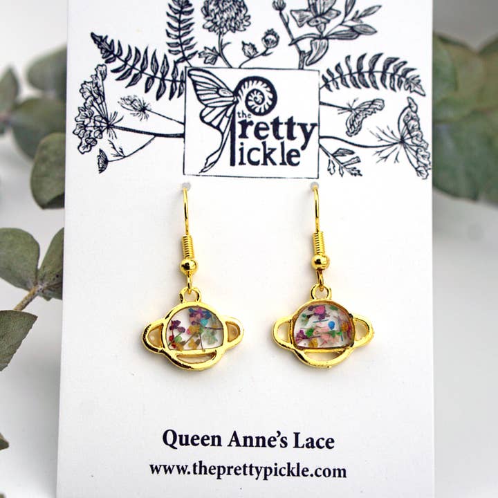 Pendientes Tiny Saturn para venta al por mayor de The Pretty Pickle