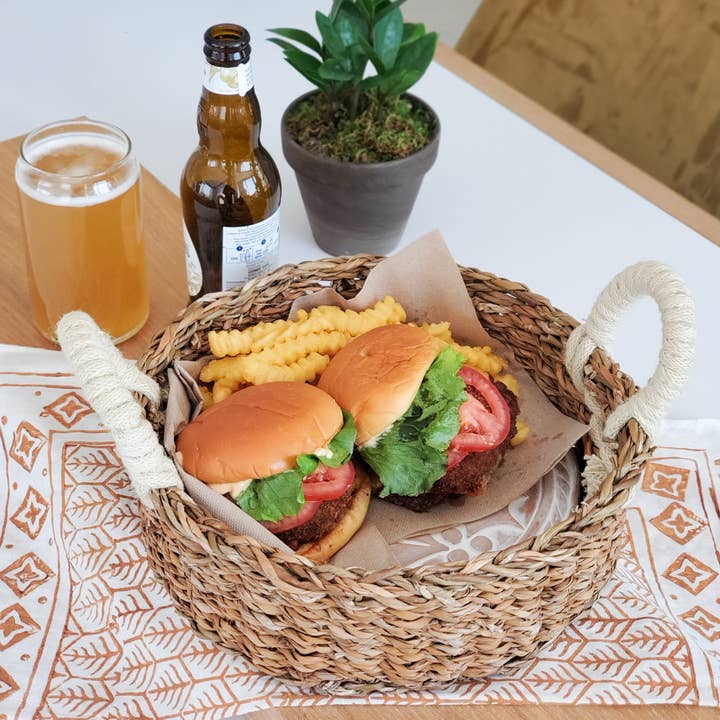 KORISSA - Wholesale Baking Dish - Handmade Bread Warmer & Wicker Basket - Owl Round2