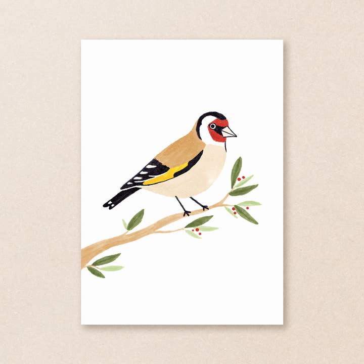 Carte postale Goldchardonner pour la vente par Studio Kuukeluus