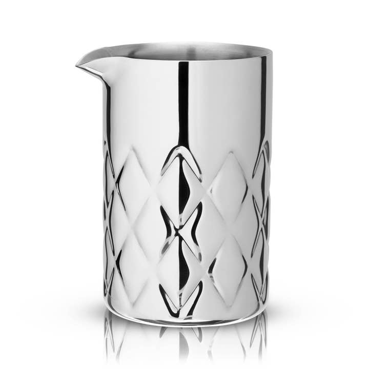 Admiral™ polerat rostfritt stål dubbelväggigt blandningsglas för wholesale av True Brands