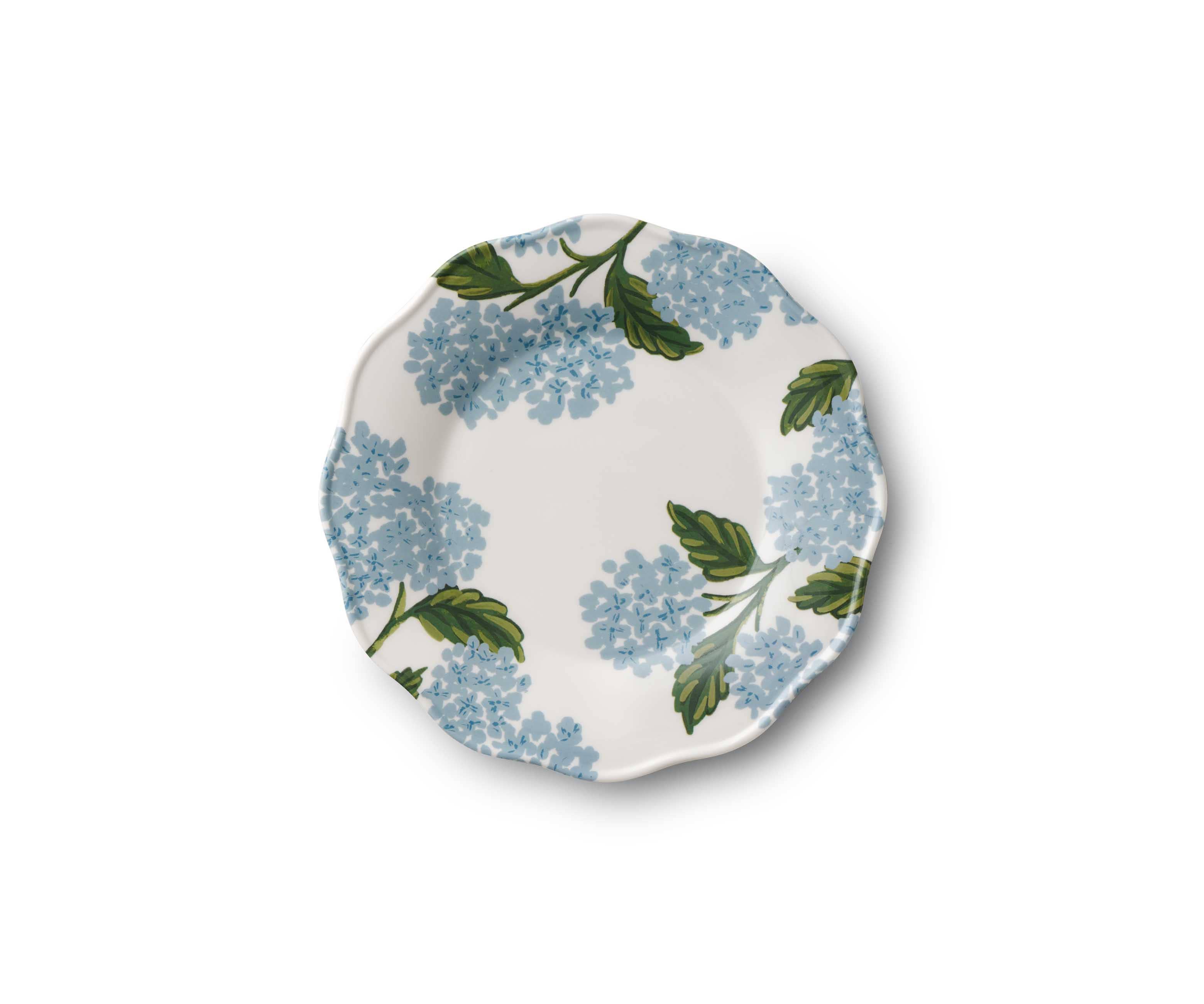 Rifle Paper Co. - Wholesale Dinner Plate - Hydrangea Melamine Dessert Plates1