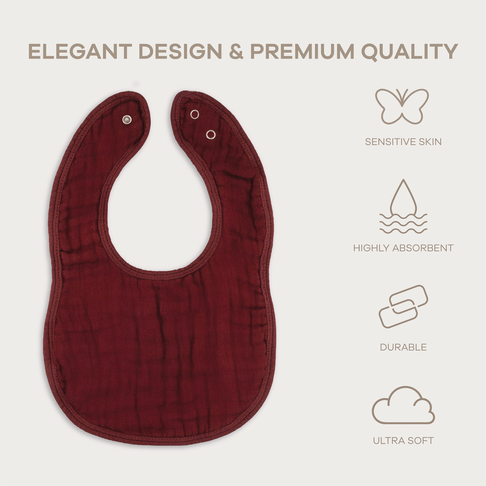 Comfy Cubs - Wholesale Bib - Baby - Muslin Cotton Baby Bibs Adjustable Size by Comfy Cubs32