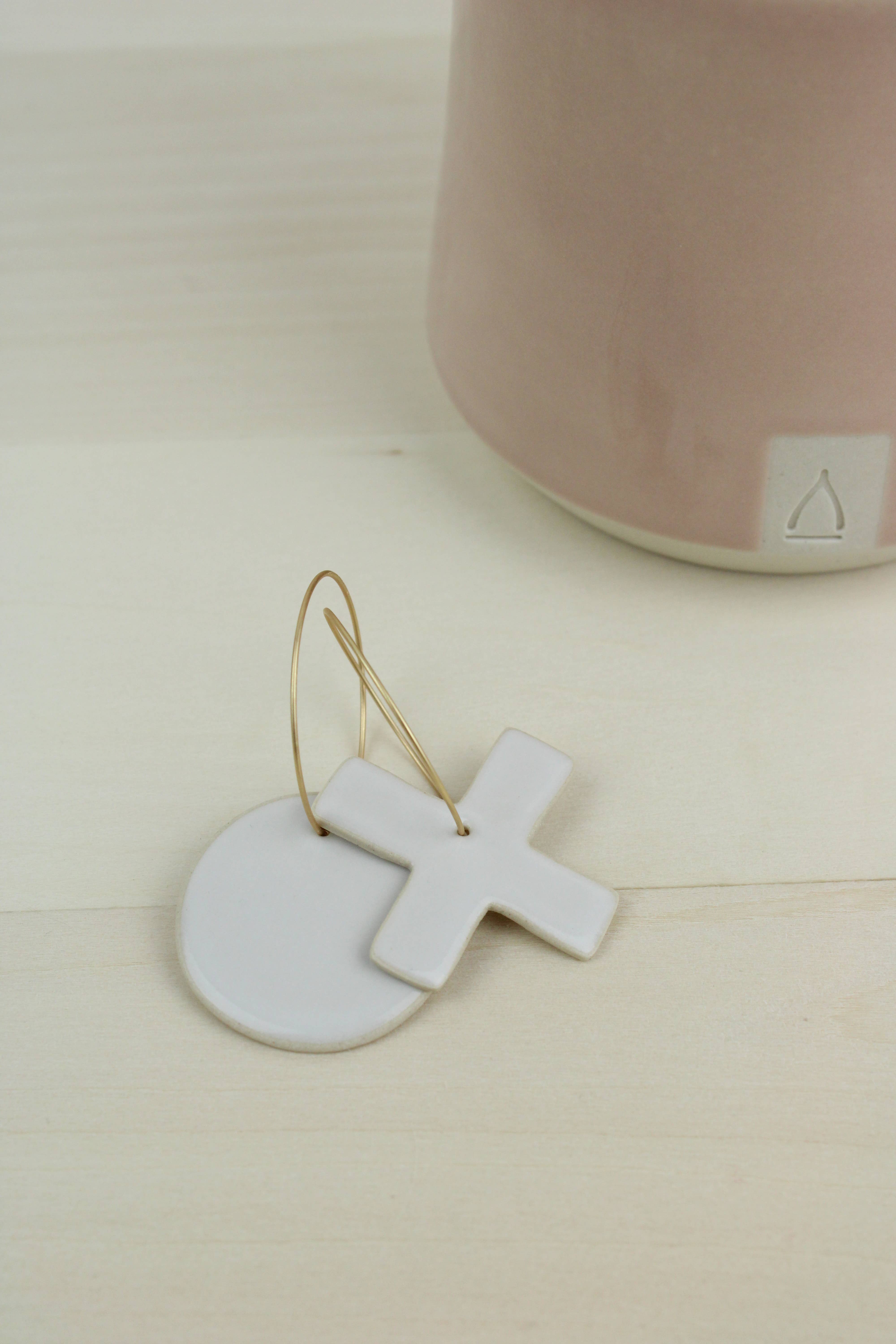 Wishbone Pottery - Wholesale Hoop Earrings - Handcrafted Stoneware Clay Earrings | Variety Pack of 207