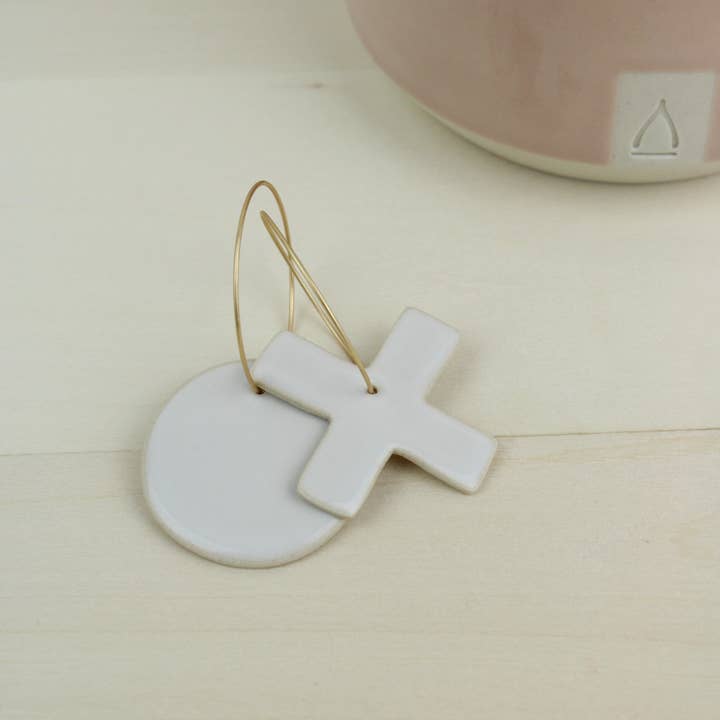 Wishbone Pottery - Wholesale Hoop Earrings - Handcrafted Stoneware Clay Earrings | Variety Pack of 207