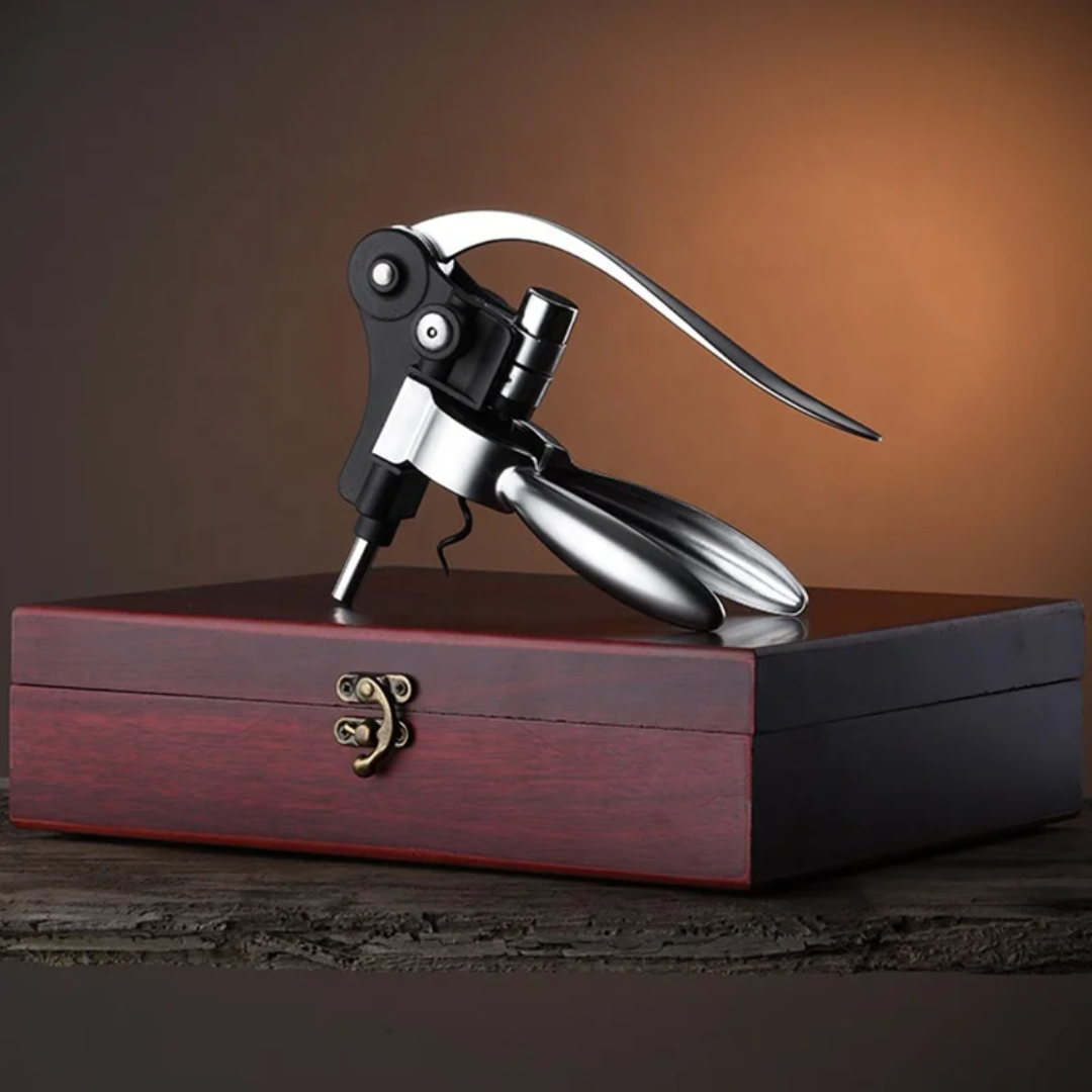 Sostraw & SmartThings – Conjunto de ferramentas de vinho por atacado – Conjunto de Presentes de Sommelier de Luxo - Estojo de Madeira2