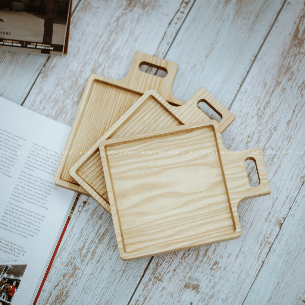 194 Craft House – Engroshandel Serveringsbakke – Firkantet træbakke til sofabord - Valentinsgaver6