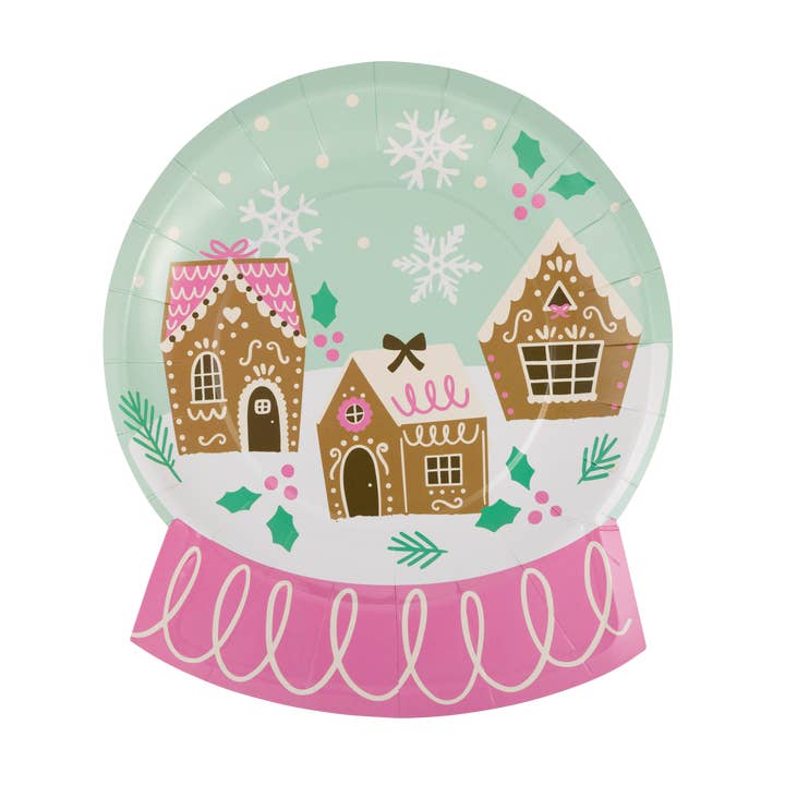 PLPL679 - Snow Globe Shaped Plate for wholesale by My Mind’s Eye