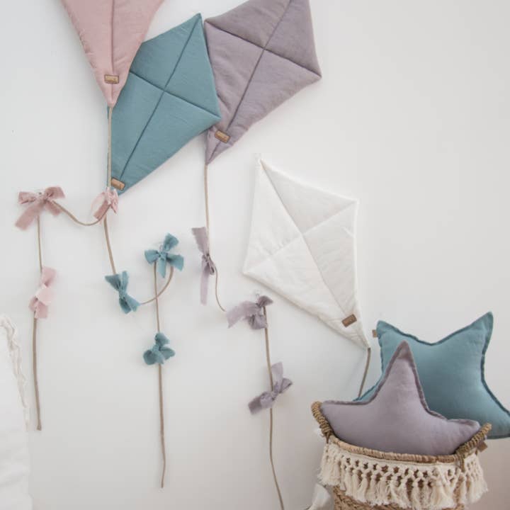 BABYLY - Wholesale Wall Decor - Kids & Baby - Kites - wall decoration to kids room - linen - 2 colors