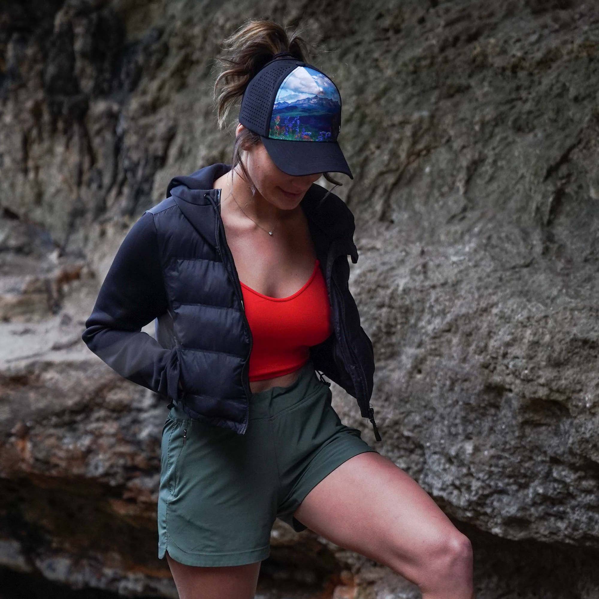 Puddles 2 Oceans - Wholesale Ponytail Cap - Women's - High Ponytail Trucker Hat for Women7