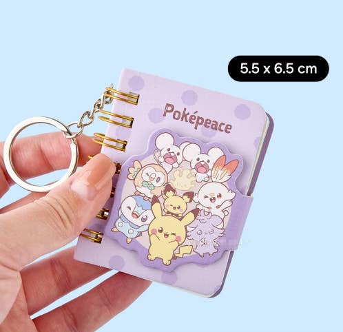 K-Wonderland – Engroshandel Notesbog – Pokémon Poképeace Mini Nøglering Notesbog2