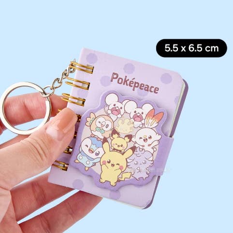 K-Wonderland – Engroshandel Notesbog – Pokémon Poképeace Mini Nøglering Notesbog2