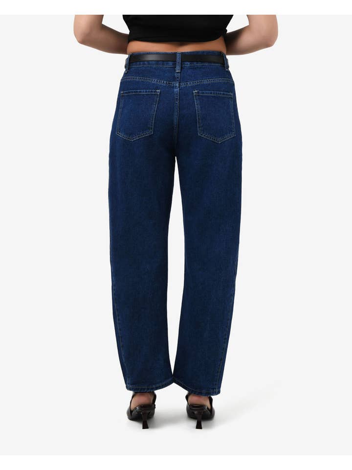 Classic Blue Forcast Women's Bondi Barrel Leg Jeans for wholesale on Faire5
