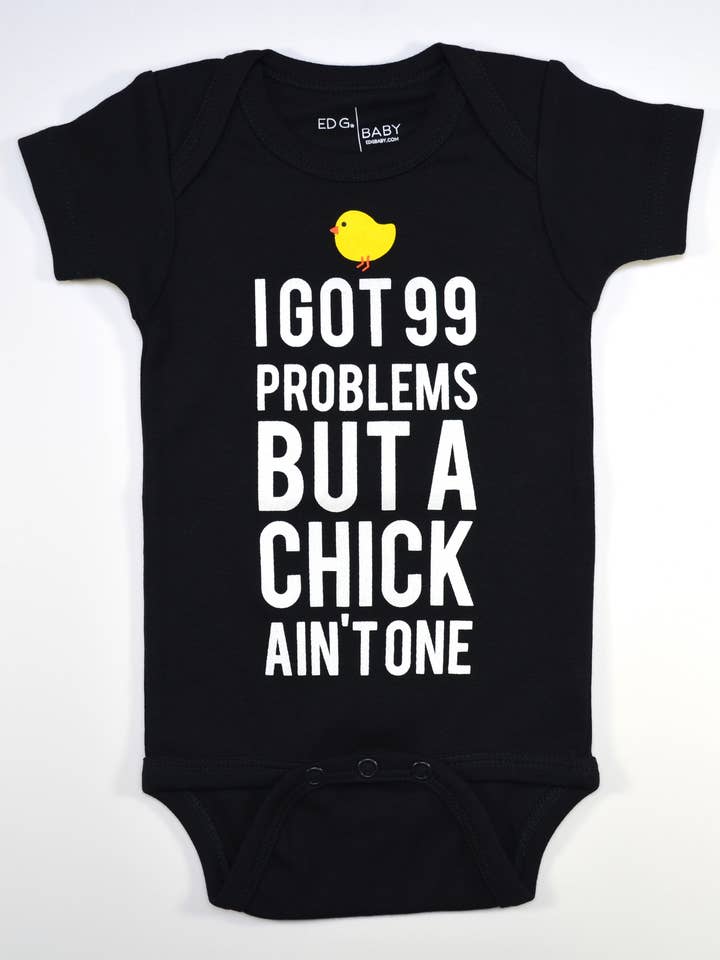 99 Problems Bodysuit for wholesale by Ed G Baby