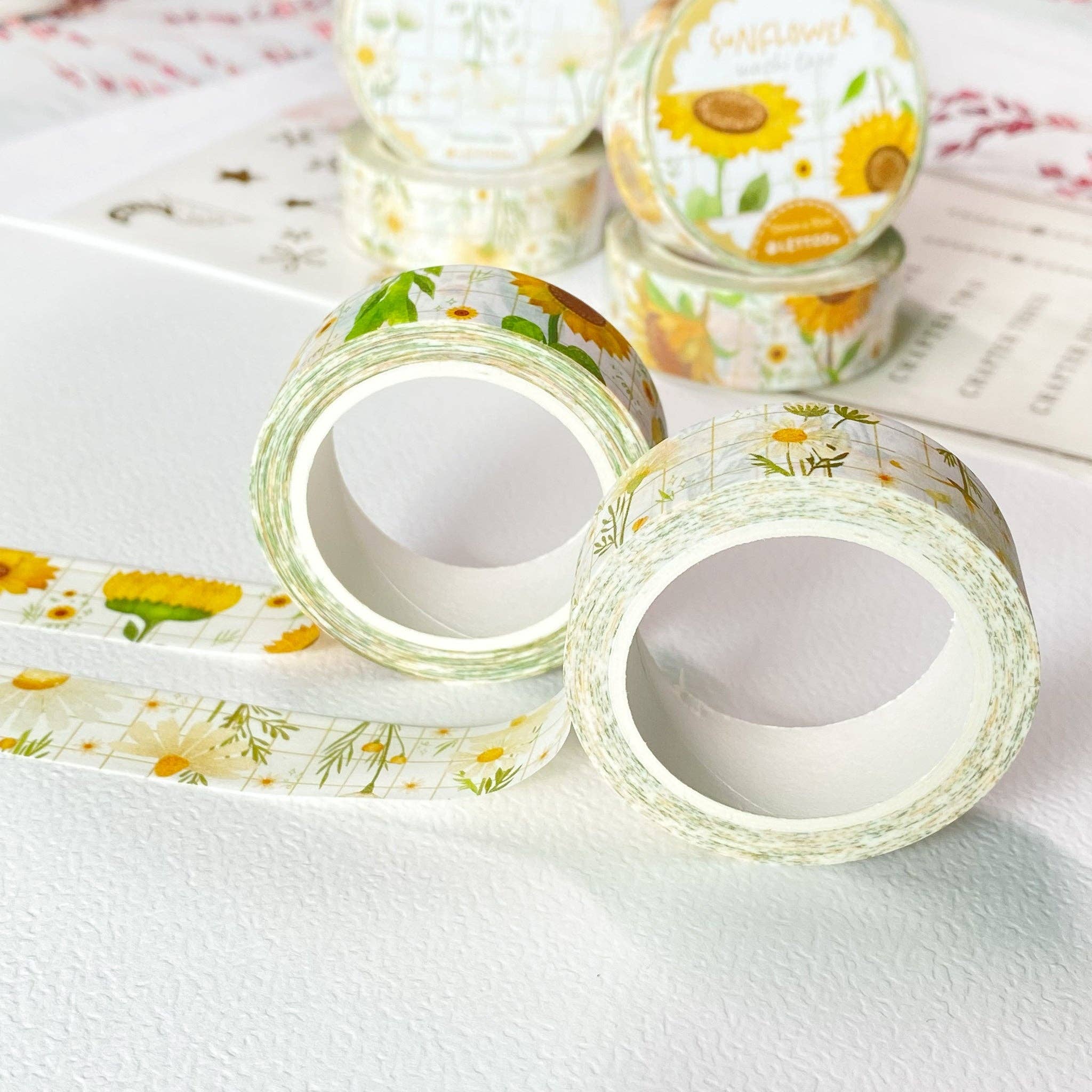 Lettoon - Wholesale Washi Tape - Washi Tape - Chamomile & Sunflower4