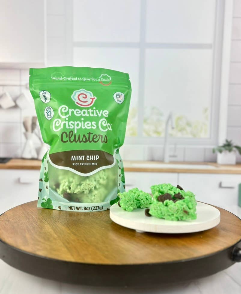 Creative Crispies Co. - Wholesale Cookie - "Clusters" Mint Chip Crispie Mix - Case of 6