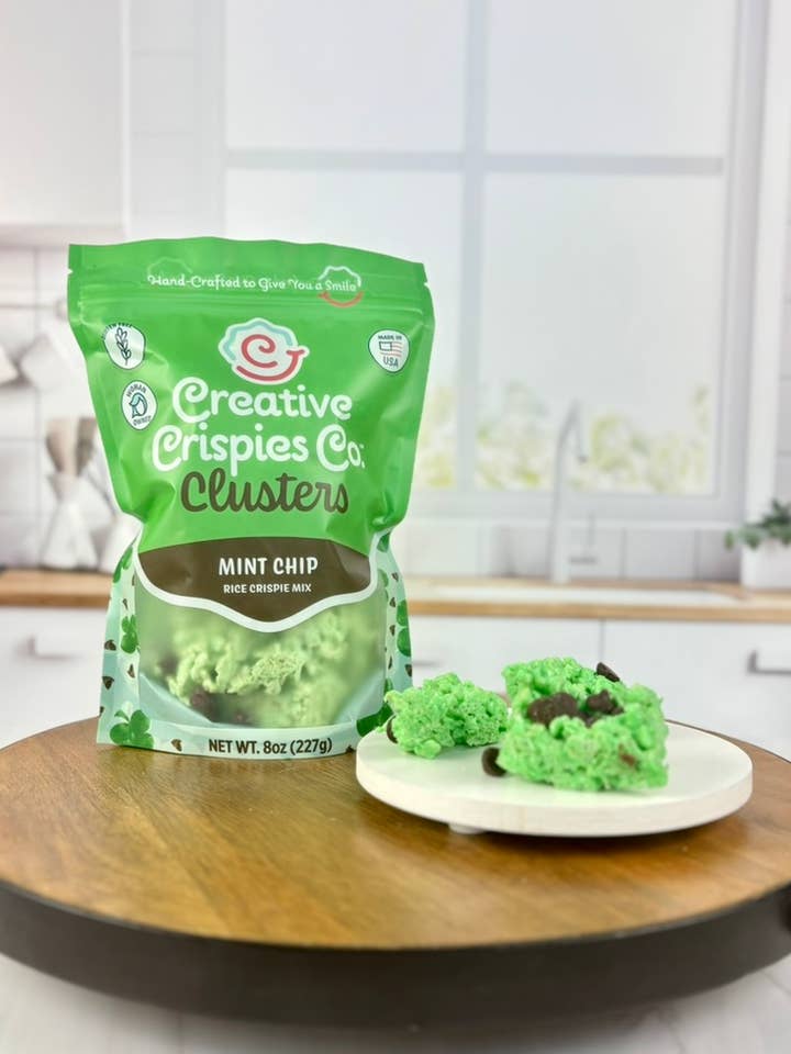 "Clusters" Mint Chip Crispie Mix - Case of 6 for wholesale by Creative Crispies Co.