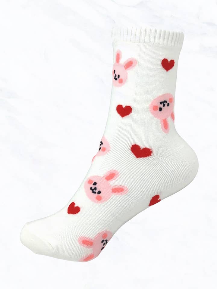 Cute Bunny Character Tube Socks for wholesale by Suzie Q USA