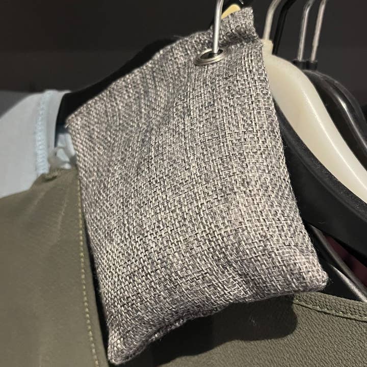 Cherish Planet – Purificador de ar por atacado – Sacos Purificadores de Ar de Carvão de Bambu (Cinza) - Conjunto de 24