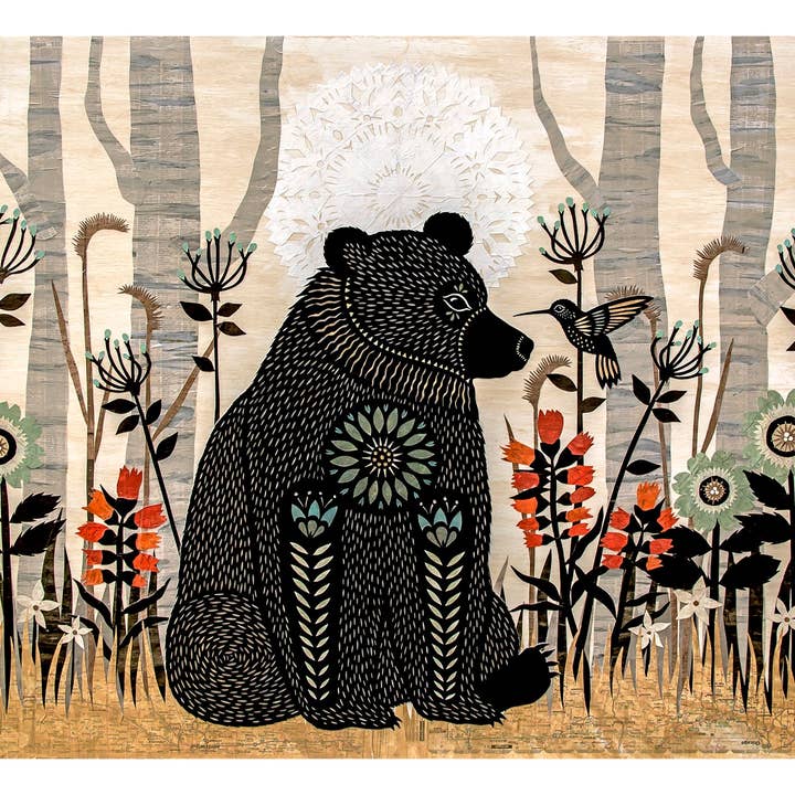 Nunca precisámos de palavras - Impressão de papel de corte 16 x 20 polegadas por atacado de Rural Pearl: Cut Paper Art by Angie Pickman