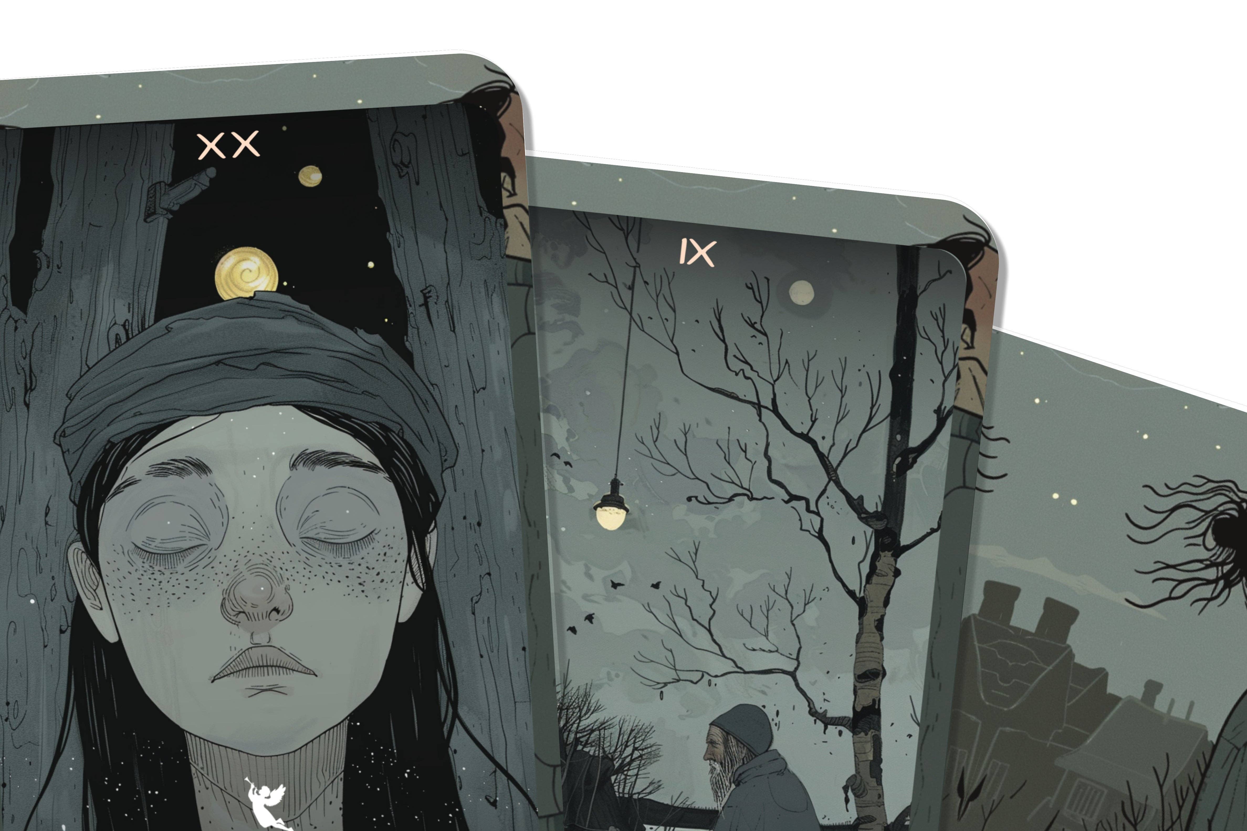 Ibiza Tarot USA – wholesale Tarot cards – The Lights of Dusk Tarot - 22 Major Arcana - A unique spiritual journey - Embracing the transitions and mysteries of twilight and dawn.3