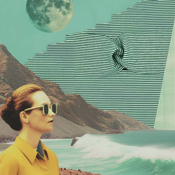 KINDL wien - Wholesale Fashion Headband - Women's - Headband Stripes Maritime Green White Cotton Jersey4