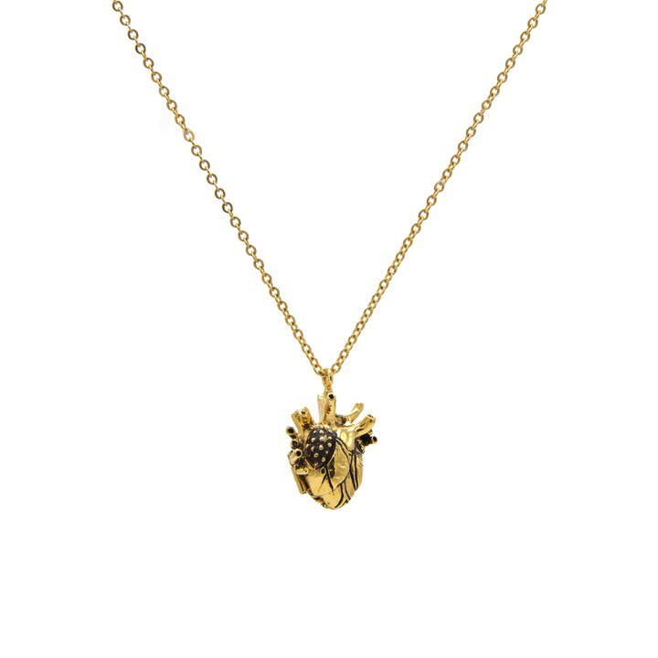 Halsband Medaljong Hjärta Och Hjärna Liten för wholesale av Sophie Simone Designs