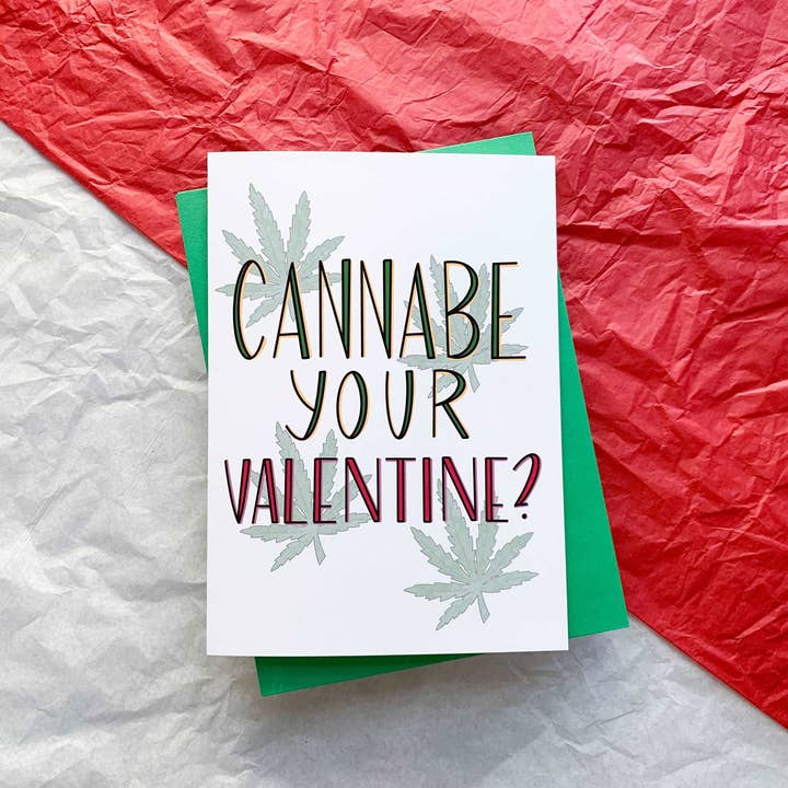 Canna Be Your Valentine Cannabis-kort af StoneDonut Design for engroshandel hos Stone Donut Design, LLC