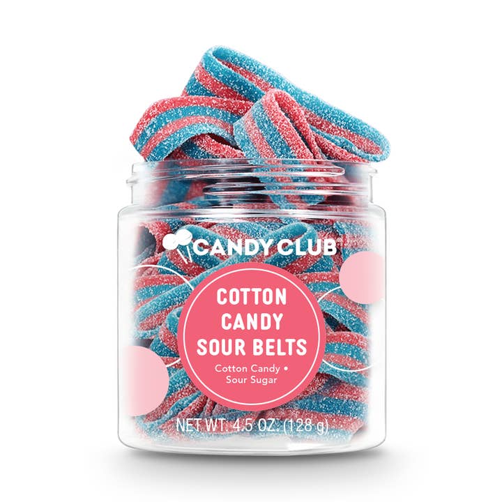 Cotton Candy Sour Belts for wholesale by Candy Club