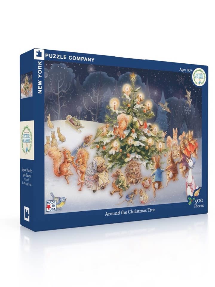 Around the Christmas Tree - Legpuzzel van 500 stukjes voor wholesale door New York Puzzle Company EU