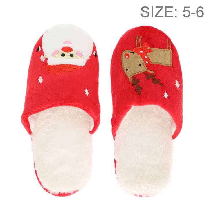 SP Sophia Collection - Wholesale Slippers - Women's - Christmas Suedette Faux Fur Lined Slippers